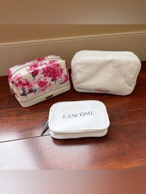 Lancôme Makeup Bag Set - Trio of 3 Brand New Cosmetic Cases